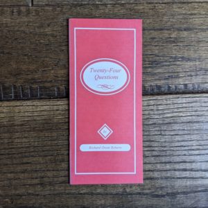 Twenty-Four Questions